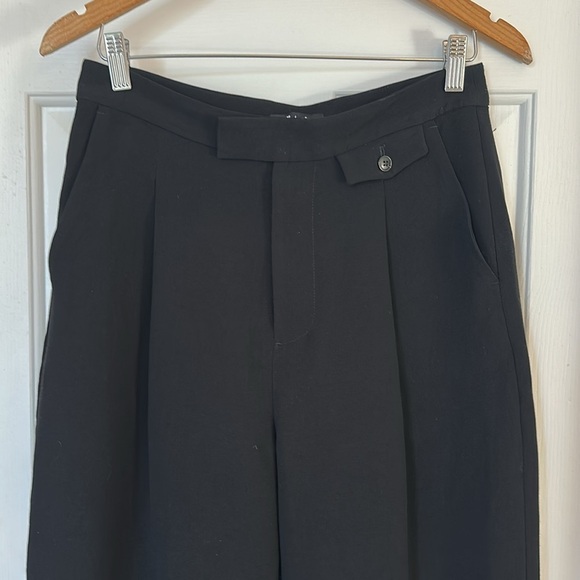Madewell The Rosedale High-Rise Straight Pant in Crepe true black size 6 - Picture 6 of 9